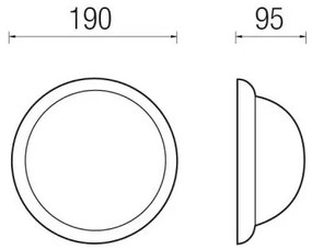 Iron Ø19Cm Con Anello 60W E27