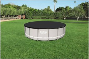 Bestway 58249 top telo di copertura copripiscina per piscina tonda fuori terra con telaio 488 cm in pvc