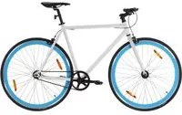 Bicicletta a Scatto Fisso Bianca e Blu 700c 51 cm 92270