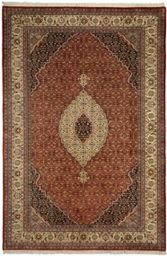 Tabriz Tappeto 200x300 Rosso (Indian) Annodato A Mano