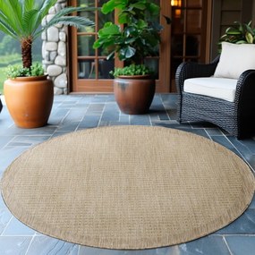 Tappeto tondo beige per esterni ø 160 cm Giza - Ayyildiz Carpets