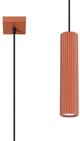 Sollux SL.1630 - Lampadario a sospensione con filo KARBON 1xGU10/10W/230V rosso