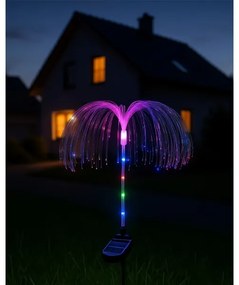 Lampada solare LED RGB 1,2 V 300 mAh IP44, nera