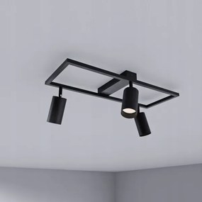 Faretto 3xGU10/30W/230V nero