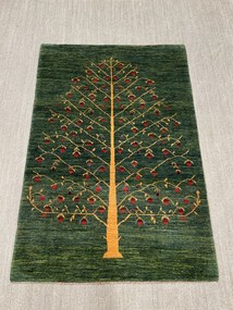 Gashguli Tappeto persiano 130x180 Verde (Iran) Annodato A Mano