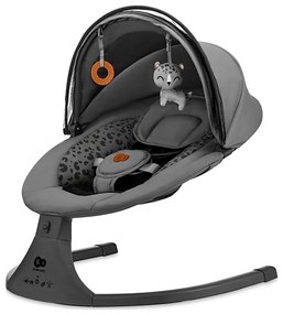 KINDERKRAFT - Altalena per bambini con melodia 2in1 LUMI 4xAAA grigio scuro