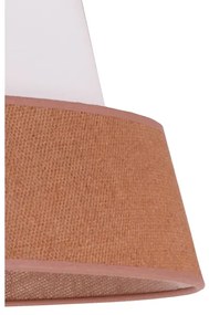 Duolla - Lampadario a sospensione con filo GALAXY 1xE27/15W/230V diametro 50 cm marrone/bianco