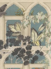 Josephine Munsey Tapete Abandoned Arches - Celadon/ Stone