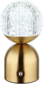 Globo 21007M-Lampada da tavolo LED dimmerabile con funzione Touch JULSY LED/2,5W/3,7V 2700/4000/6500K ottone