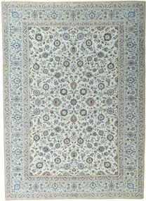Kashan Tappeto 410x300 Beige (Iran) Annodato A Mano