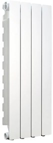 Radiatore acqua calda PRODIGE MODERN in alluminio, 4 elementi, interasse 800 mm, bianco