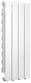 Radiatore acqua calda PRODIGE MODERN in alluminio, 4 elementi, interasse 800 mm, bianco