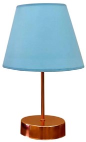Lampada da tavolo 1xE27/60W/230V blu/rame