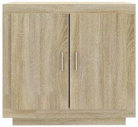 Credenza rovere sonoma 80x40x75 cm in legno compensato