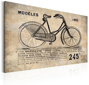 Quadro N° 1245  Bicyclette  Colore Beige, Dimensioni e Misure 60x40