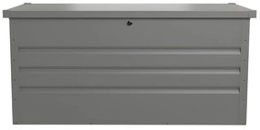 Baule portaoggetti da giardino volume 400 litri in Acciaio galvanizzato Grigio - TOMASO