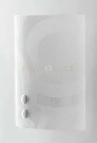 Applique a parete miro' bianca 1 luce attacco e27 23x9,4x23cm in vetro