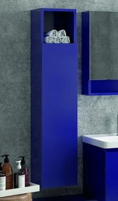Composizione bagno sospesa 120cm mobile lavabo doppio colonna specchio e pensile - KAMALU