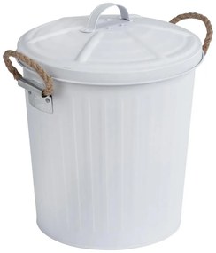WENKO 23703100 - Cestino GARA 24x28,5 cm bianco