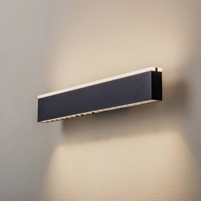 Lucande Henner applique LED, nero, 60 cm