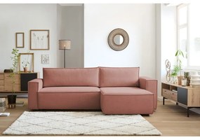 Divano letto angolare rosa (variabile) Nihad structural - Bobochic Paris