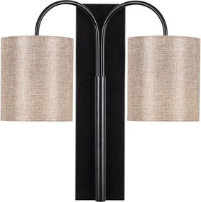 Lampada da parete in metallo nero Opviq luci Aristo - Opviq lights