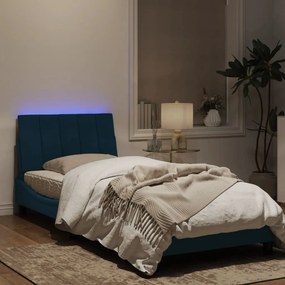 Giroletto con luci led blu 90x200 cm in velluto