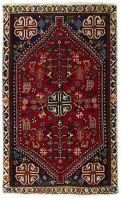 Shiraz Tappeto 70 x 110 Rosso (Iran) Annodato A Mano