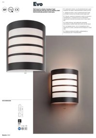 Redo 9001 - Applique da esterno EVO 1xE27/11W/230V IP44