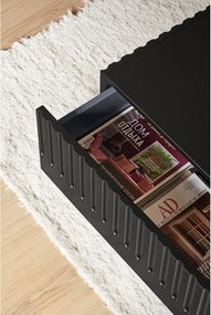 Tavolino nero con 2 cassetti Doric - Teulat