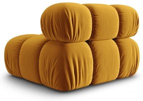 Modulo divano in velluto giallo (parte centrale) Bellis - Micadoni Home