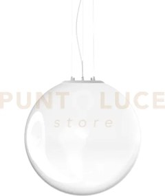 Mapa clear lampadario sospeso in vetro opale d.30cm 1 luce attacco e27