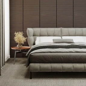 BATH DELUXE 54-060-08-84-12-SET 4x Pannello acustico a parete DANVIKEN 60x60 cm noce