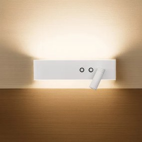 Faretto da parete a LED RESORT LED/10W/230V + LED/3W, bianco, lato destro