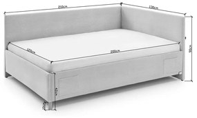 Letto per bambini beige 120x200 cm Cool - Meise Möbel