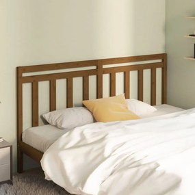 Testiera Per Letto Ambra 206x4x100 Cm İn Legno Massello Di Pino /