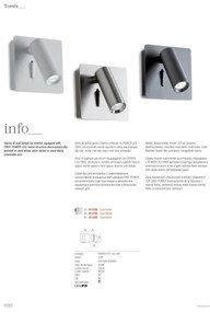 Redo 01-2338 - Luce Spot da parete a LED TOMIX LED/3,2W/230V bianco