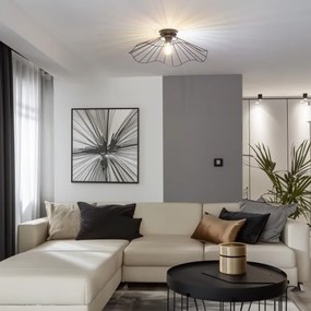 Brilagi - Plafoniera LED CERIA WIRE 1xE27/40W/230V Ø 60 cm nera