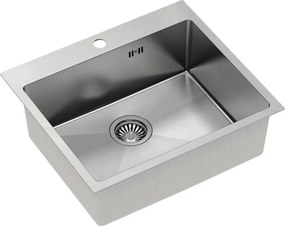 Lavello in acciaio RUSSEL 110 BRUSH NICKEL