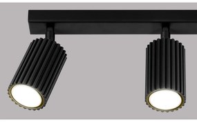 Faretto nero 6,5x45 cm Gleam – Sollux