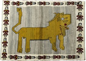 Gabbeh Tappeto persiano 110x150 Nero (Iran) Annodato A Mano