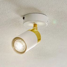 Eko-Light Faretto da soffitto Joker, bianco/oro, 1 luce