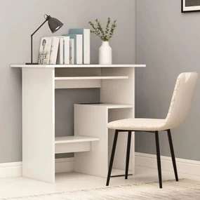 Scrivania bianca 80x45x74 cm in truciolato