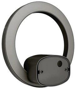 Applique LED 12W Circolare IP65 CCT con LED OSRAM - Antracite