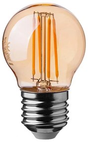 Lampadina LED FILAMENT AMBER G45 E27/4W/230V 2200K