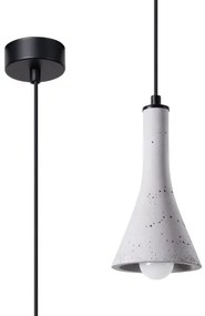 Sollux SL.1223 - Lampadario a sospensione con filo REA 1xE14/12W/230V calcestruzzo