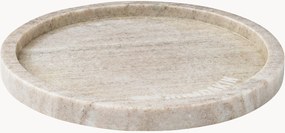 Vassoio rotondo in marmo Brown