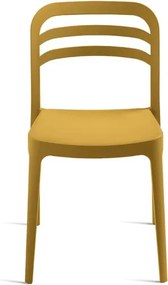 Sedia da giardino in polipropilene impilabile - DJANGO OCRA 2 pezzi