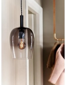 Nordlux - Sospensione a cavo UMA 1xE27/40W/230V Ø 18 cm nero/fumé