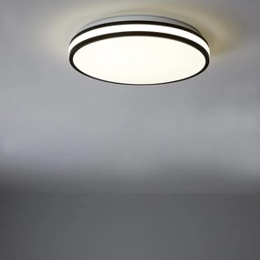 Plafoniera LED design Kosta, nero Ø 39 cm, luce naturale dimmerabile, 3240 lumen INSPIRE